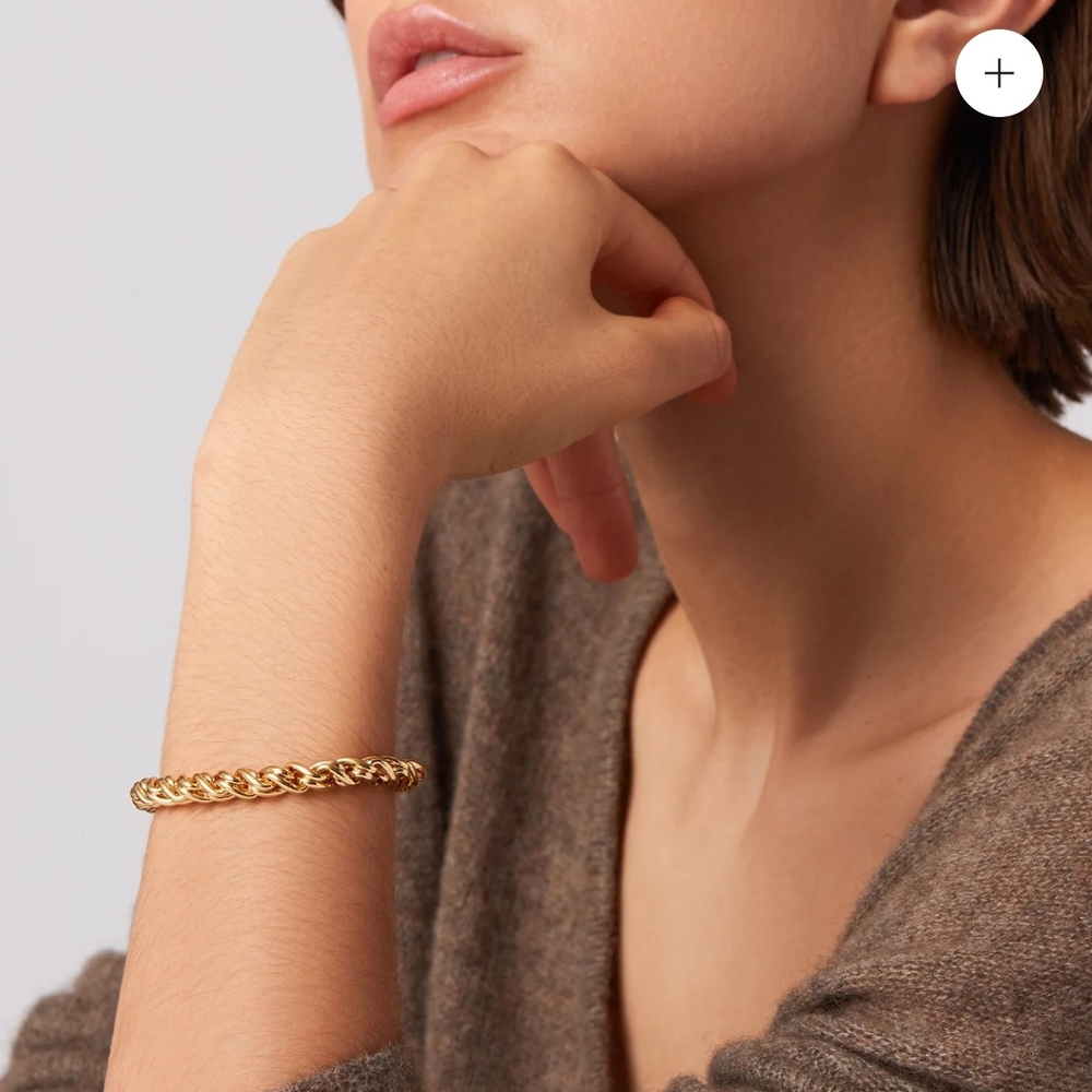 Jenny Bird "Rizzo "Gold Chain Bracelet